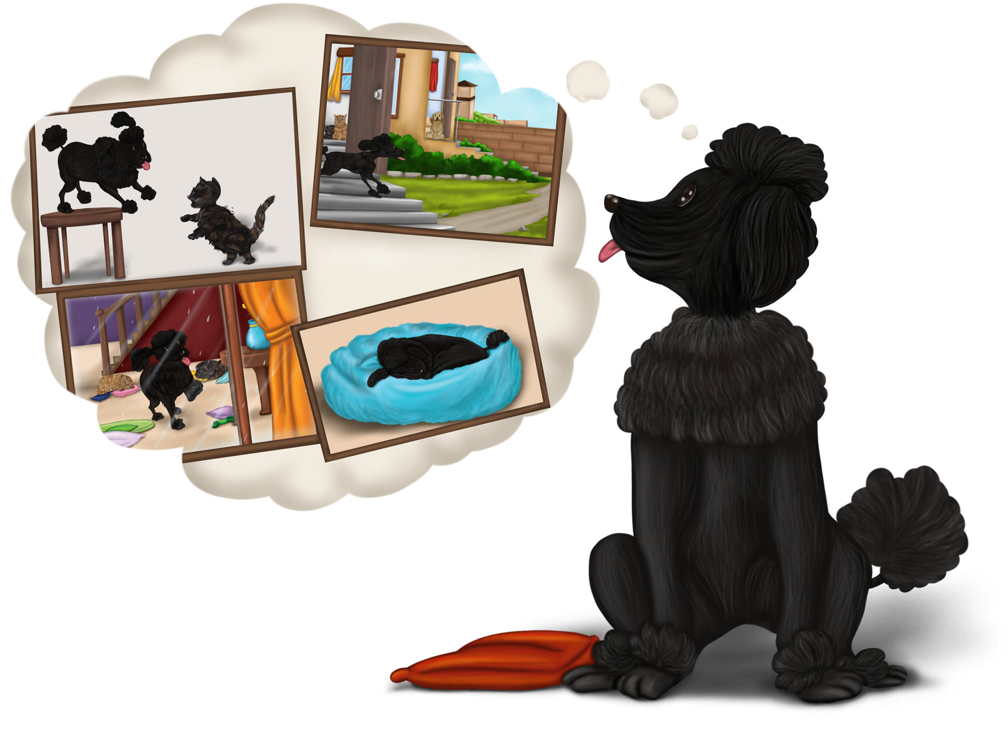 B my black poodle