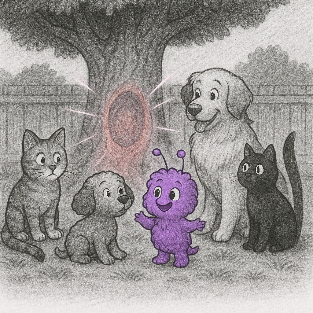 The Feisty Four and the Portal Under the Tree